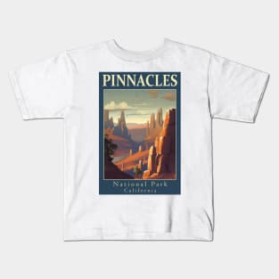 Pinnacles National Park Travel Poster Kids T-Shirt